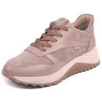 Лілу бежева шкіра замш